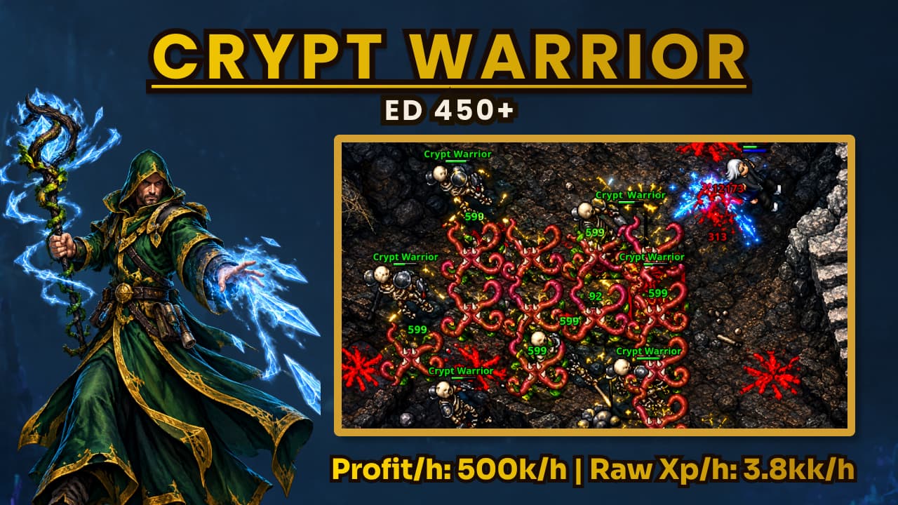 Hunt de ED 450 em Crypt Warrior